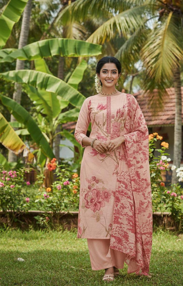 Soft Cotton Churidar Material Set – Pack of 3