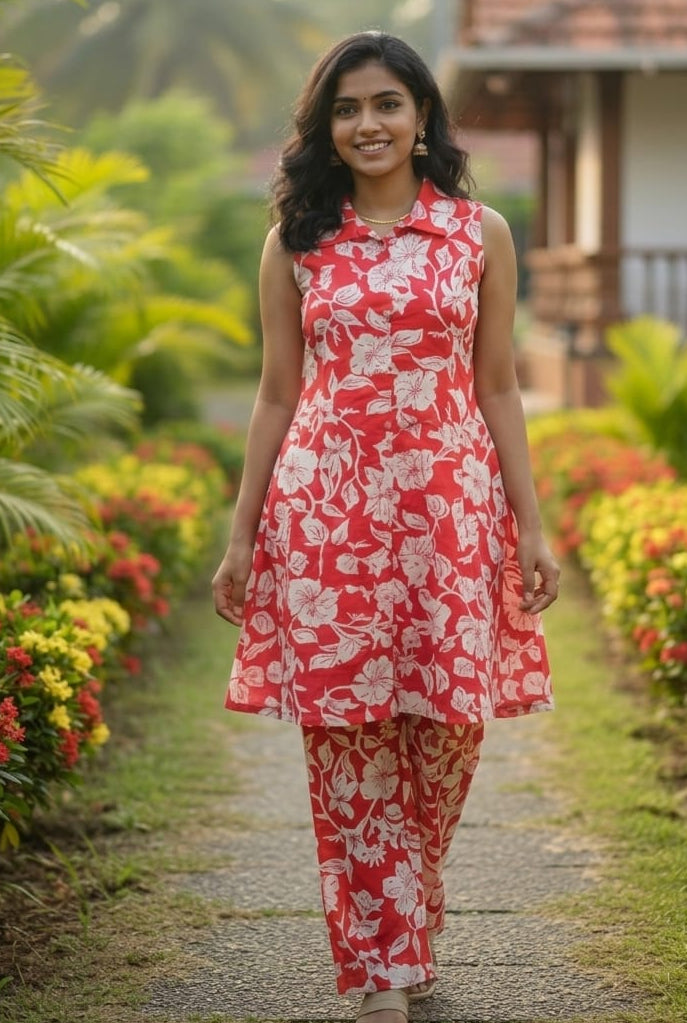 Premium soft cotton Printed Co-Ord Set ✨
Made with soft & breathable rayon printed fabric
✔ Extra inner cloth provided for easy hand stitching
✔ Stylish, comfortable & perfect for daily wear
